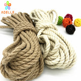 2 colors Jute Twine rope 6mm*9yard Natural twine