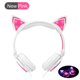 Cat Ear  flashing glowing led light cartoon gaming headset