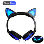 Cat Ear  flashing glowing led light cartoon gaming headset