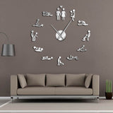 Kama Sutra DIY Decorative Giant Mute Wall Clock