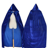 Velvet Hooded Adult Witch Cloak/Hood