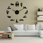 Kama Sutra DIY Decorative Giant Mute Wall Clock