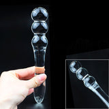 Warm Female Sex Glass Ice Fire Stick Supplies G-Spot Anal Plug Masturbation Device Orgasm