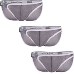 3PCS Sexy Men's Briefs Underwear Ultra-thin Breathable Sexy Men Bikini Briefs Exotic Jockstrap Penis Pouch Slip Homme Panties