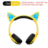 Cat Ear  flashing glowing led light cartoon gaming headset