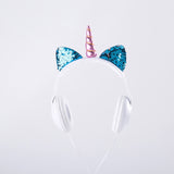 Cute Cat Ear Headphone Unicorns 3.5MM Wired