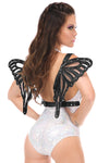 Black Patent Body Harness with Wings