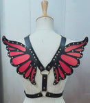 Faux Leather  Butterfly Wing Harness