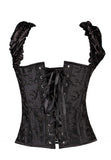 Steel Boning Ruffle Straps Corset