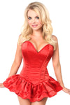 Satin Steel Boned Corset Dress Top Drawer