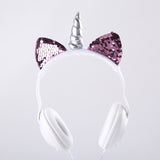 Cute Cat Ear Headphone Unicorns 3.5MM Wired