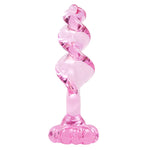 Crystal glass anal plug