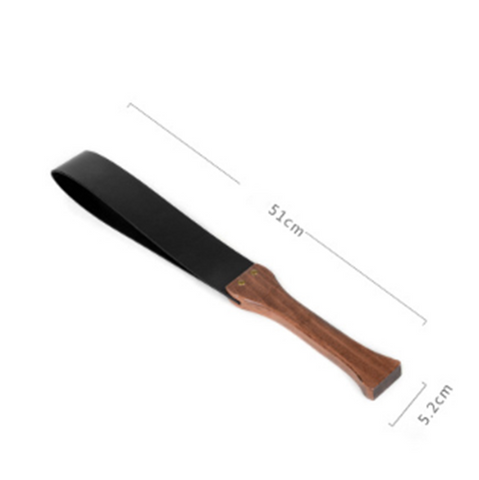 Wooden Handle  Cowhide  Leather Whip