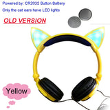 Cat Ear headphones LED  Flashing and Glowing