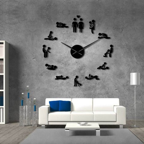 Kama Sutra DIY Decorative Giant Mute Wall Clock