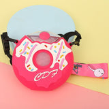 Kawaii Cup Donut Ice Cream Water Bottle with Straw