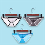 3PCS Sexy Men's Briefs Underwear Ultra-thin Breathable Sexy Men Bikini Briefs Exotic Jockstrap Penis Pouch Slip Homme Panties