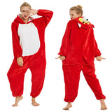 Adult One Piece Hooded Unisex Animal Pajamas