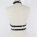 Chest Harness Belt Woman Leather  Sex Garter Fetish Wear Suspenders