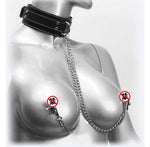 Clip-Chain Nipple Breast-Clamp Collar