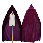 Velvet Hooded Adult Witch Cloak/Hood