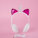 Cute Cat Ear Headphone Unicorns 3.5MM Wired
