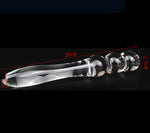 Warm Female Sex Glass Ice Fire Stick Supplies G-Spot Anal Plug Masturbation Device Orgasm