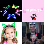 Cat Ear  flashing glowing led light cartoon gaming headset