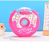 Kawaii Cup Donut Ice Cream Water Bottle with Straw