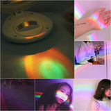 LED Colorful Rainbow Projector Shell Night Light