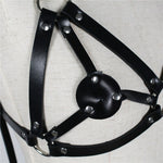 Leather Breast Harness Bondage Belt Cage Bra Top Body Straps