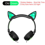 Cat Ear  flashing glowing led light cartoon gaming headset