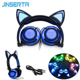 Cat Ear headphones LED  Flashing and Glowing