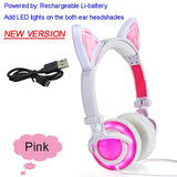 Cat Ear headphones LED  Flashing and Glowing