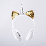 Cute Cat Ear Headphone Unicorns 3.5MM Wired