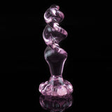 Crystal glass anal plug