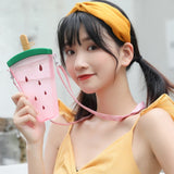 cute water bottle, fruit boasted  drinking cup,