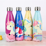 Stainless Steel Water Bottle Unicorn Print