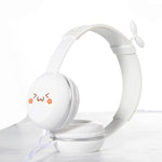 Cartoon 3D Grass Head Headphone 3.5MM Earphones For iPhone Xiaomi PC