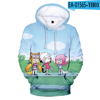 3D  Hooded Sweater Around The Game