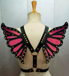 Faux Leather  Butterfly Wing Harness