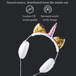 Cute Cat Ear Headphone Unicorns 3.5MM Wired