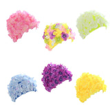 Creative 3D Flowers Waterproof  Swim Cap