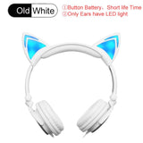 Cat Ear  flashing glowing led light cartoon gaming headset