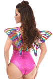 Rainbow Glitter Body Harness with Wings