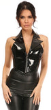 Patent Steel Boned Collared Bustier Top Top Drawer