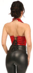 Patent Steel Boned Collared Bustier Top Top Drawer